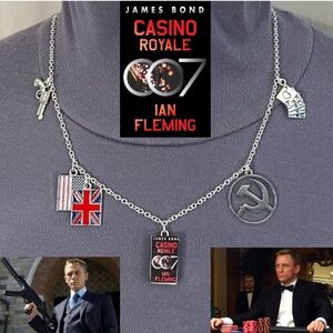 Casino Royale by Ian Fleming James Bond Handmade Literature Necklace Spy Novel